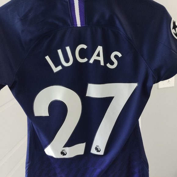 Authentic Tottenham Moura Jersey Jersey with Champions League Badge - Women's Sm - Picture 6 of 6